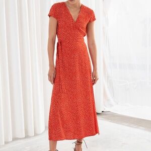 & Other Stories wrap Sundress V-Neck sz 6.